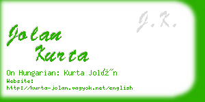 jolan kurta business card